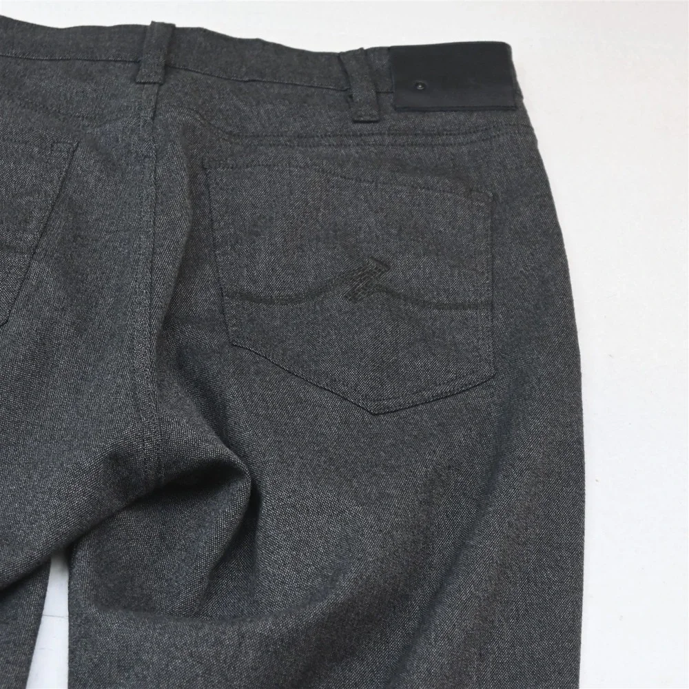 34 Heritage 38x34 Gray Knit Stretch Charisma Comfort Rise Classic Straight Jeans